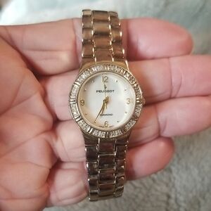PEUGEOT DIAMOND Model 782 LADIES Watch, Needs Battery But EUC
